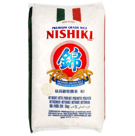 Nishiki Premium Grain Rice (Italian M. Grain Rice) 5kg - Asian Online Superstore UK