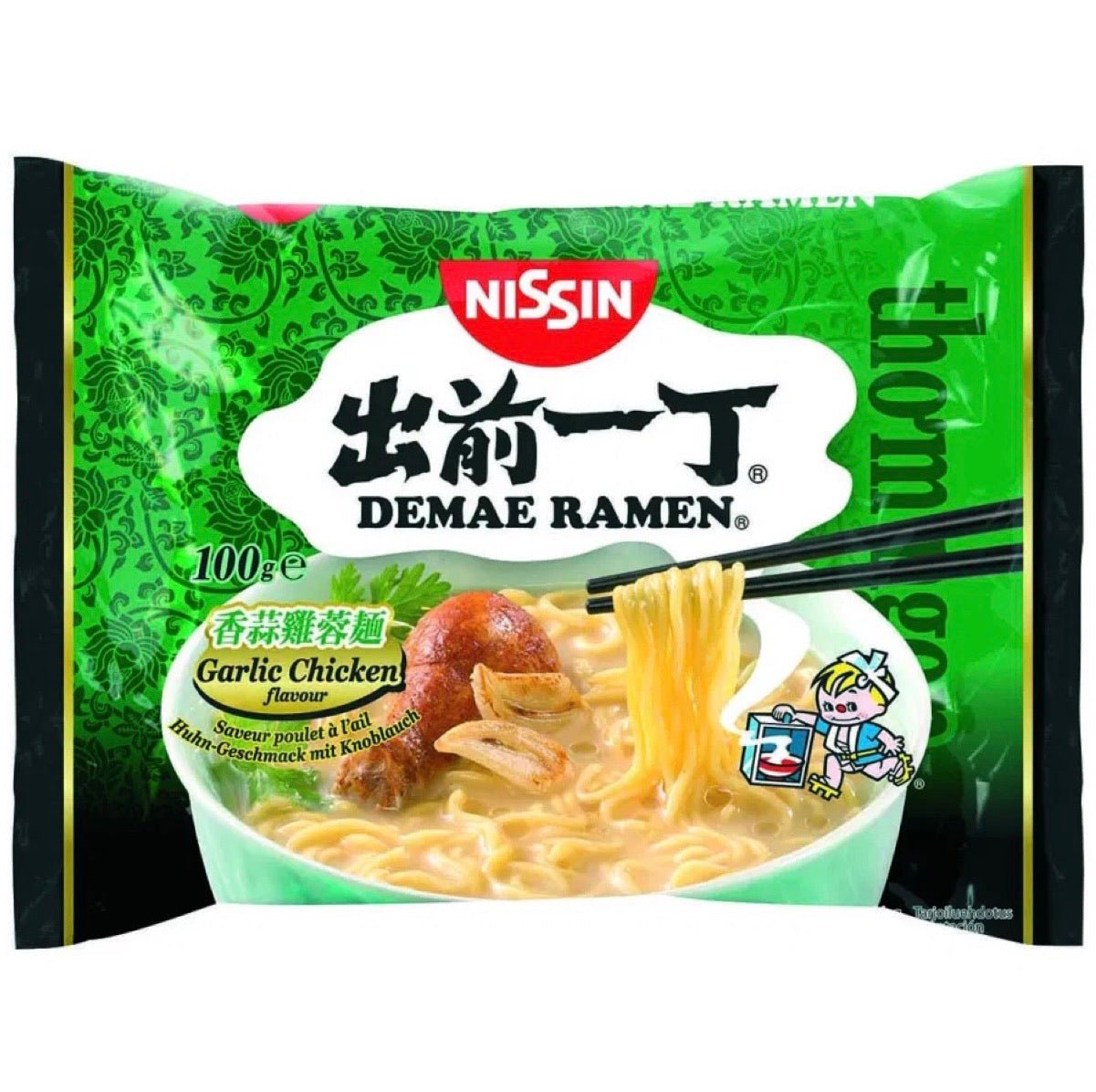 Nissin Demae Ramen Garlic Chicken Instant Noodles 100g - Asian Online Superstore UK