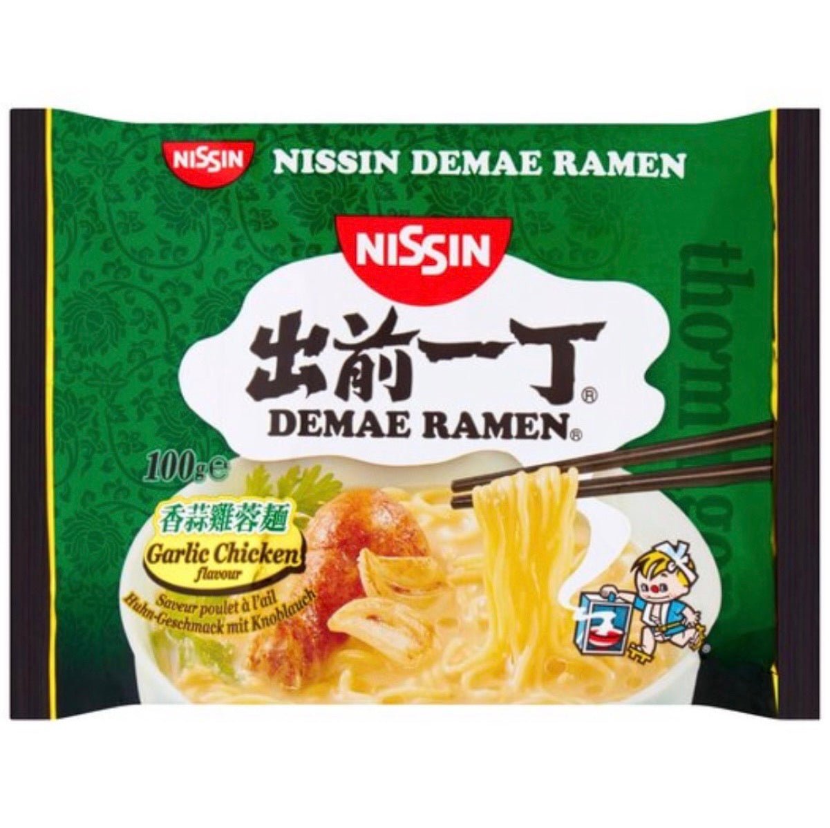 Nissin Demae Ramen Garlic Chicken Instant Noodles 100g - Asian Online Superstore UK