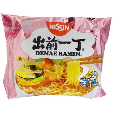 Nissin Demae Ramen Prawn Flavour Instant Noodles 100g - Asian Online Superstore UK