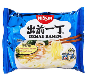 Nissin Demae Ramen Seafood Flavor Instant Noodles 100g | Asian Grocery UK