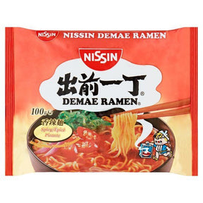 Nissin Demae Ramen Spicy flavour Instant Noodles 100g | Asian Grocery UK