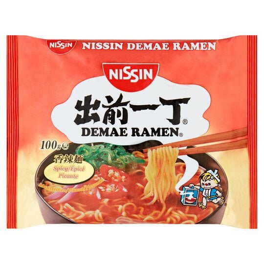 Nissin Demae Ramen Spicy flavour Instant Noodles 100g - Asian Online Superstore UK