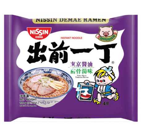Nissin Demae Ramen Tokyo Shoyu Tonkotsu Flavour Instant Noodles 100g - Asian Online Superstore UK