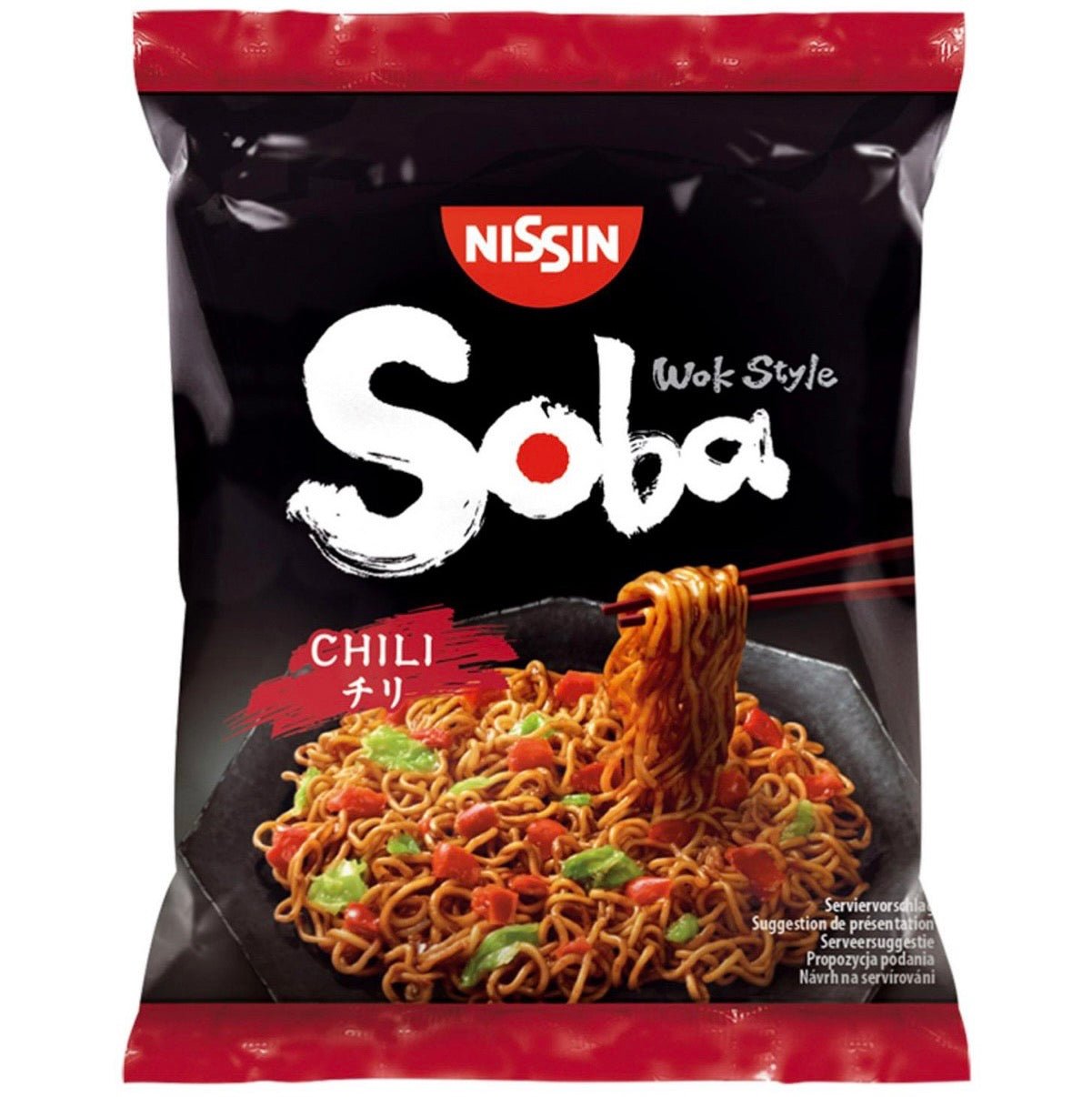 Nissin Soba Chilli Instant Noodle (Wok Style) 111g - Asian Online Superstore UK