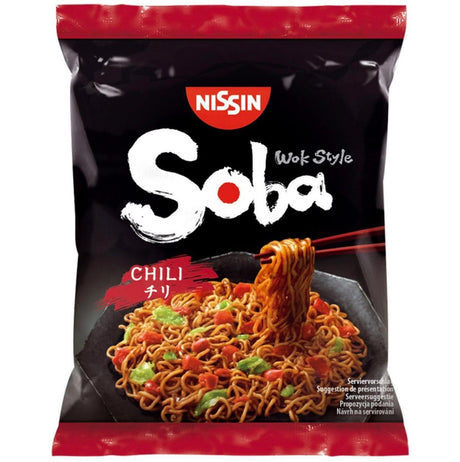 Nissin Soba Chilli Instant Noodle (Wok Style) 111g - Asian Online Superstore UK