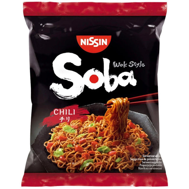 Nissin Soba Chilli Instant Noodle (Wok Style) 111g - Asian Online Superstore UK