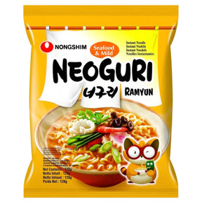 Nongshim Neoguri Ramyun Mild Instant Noodle (Seafood & Spicy) 120g | Asian Grocery UK
