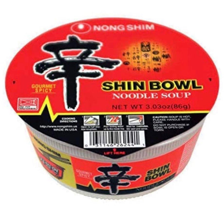 Nongshim Shin Bowl Noodle Soup 86g - Asian Online Superstore UK