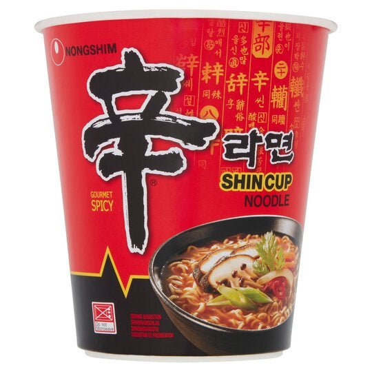 Nongshim Shin Cup Noodle Spicy 68g | Asian Grocery UK