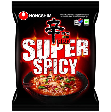 Nongshim Shin Red Super Spicy Ramyun Instant Noodle 120g - Asian Online Superstore UK