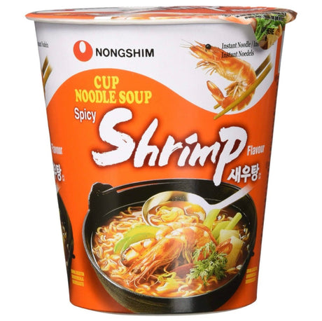 Nongshim Spicy Shrimp Flavour Cup Noodle Soup 67g - Asian Online Superstore UK