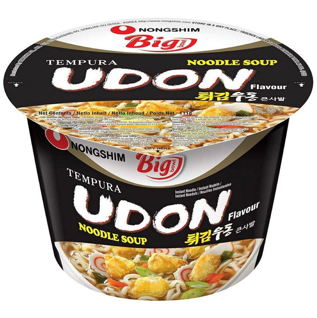 Nongshim Tempura Udon Big Bowl Cup Noodle 111g - Asian Online Superstore UK