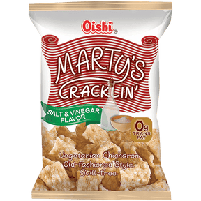 Oishi Marty's Cracklin’ Salt & Vinegar 90g | Asian Grocery UK