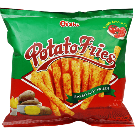 Oishi Potato Fries Tomato Kechup Flavour 50g - Asian Online Superstore UK
