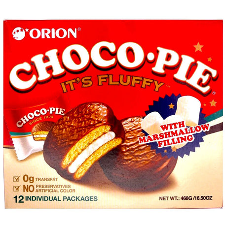 OR Orion Choco Pie (39gx12 Packs)468g - Asian Online Superstore UK