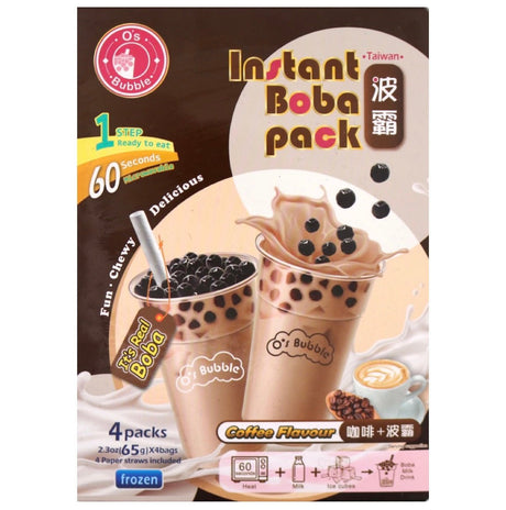O’S Bubble Instant Boba Coffee Flavour (4Packs) 260g - Asian Online Superstore UK