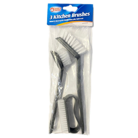 OTL Assorted 3 Kitchen Brushes - Asian Online Superstore UK