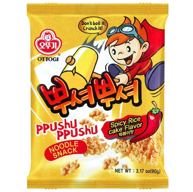 Ottogi Noodle Snack Spicy Rice Cake Flavour 90g - Asian Online Superstore UK