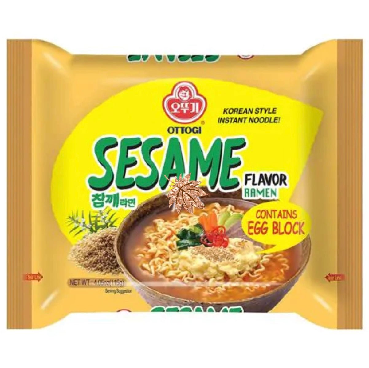 Ottogi Sesame Flavour Ramen Instant Noodle 115g - Asian Online Superstore UK
