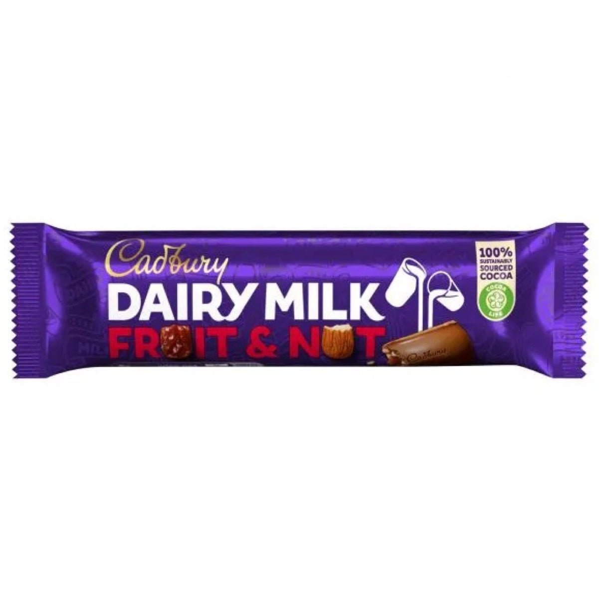 OUTDATED: Cadbury Fruit & Nut Chocolate Bar 49g (BBD: 07 - 11 - 25) - Asian Online Superstore UK