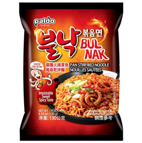 Paldo Bulnak Stir-fried Instant Noodles (Sweet & Spicy) 130g | Asian Grocery UK