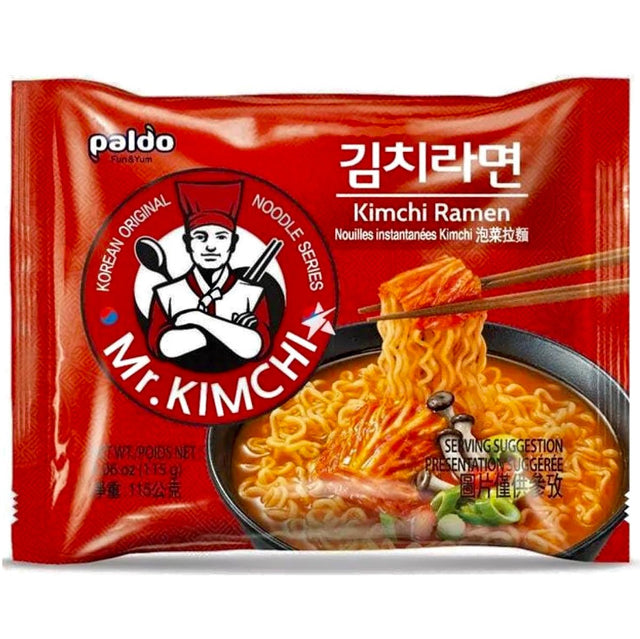 Paldo Mr. Kimchi Ramen Instant Noodles 115g - Asian Online Superstore UK
