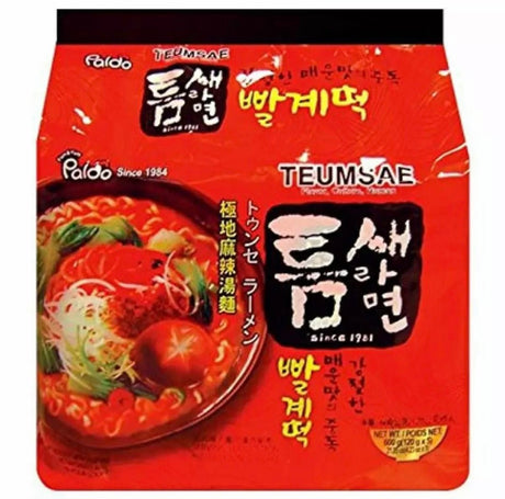 Paldo Teumsae Instant Noodles 5x120g - Asian Online Superstore UK