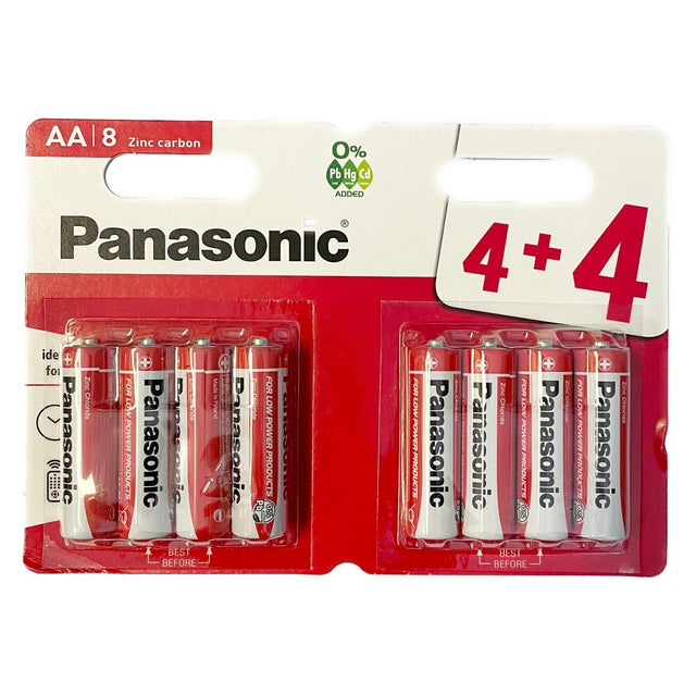 Panasonic Battery (AA) 4+4 - Asian Online Superstore UK