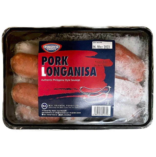 Pinoy’s Choice Pork Longanisa (Sweet Cured Sausage) 454g - Asian Online Superstore UK