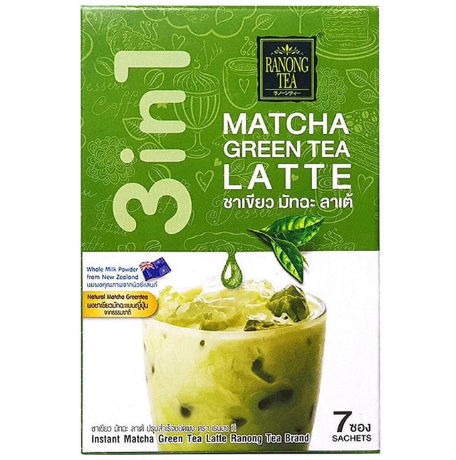 Ranong Tea Matcha Green Tea Latte (7x23g Sachets) 161g - Asian Online Superstore UK