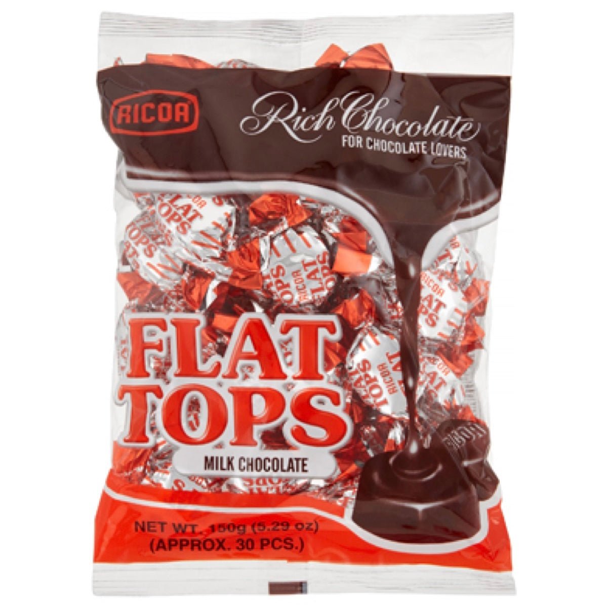 Ricoa Flat Tops Milk Chocolate 150g - Asian Online Superstore UK