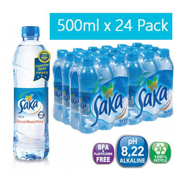 Saka Natural Mineral Water 24x500ml - Asian Online Superstore UK