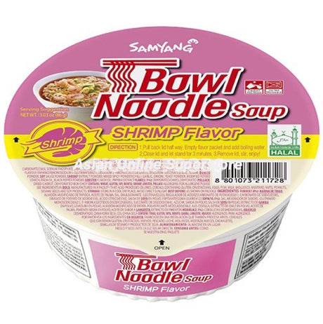 Samyang Bowl Noodle Soup Shrimp Flavour 86g - Asian Online Superstore UK