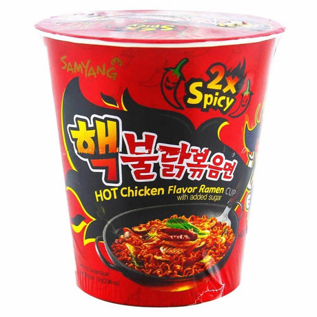 Samyang Cup Noodle 2x Spicy (Nuclear Fire) Hot Chicken Ramen 70g - Asian Online Superstore UK