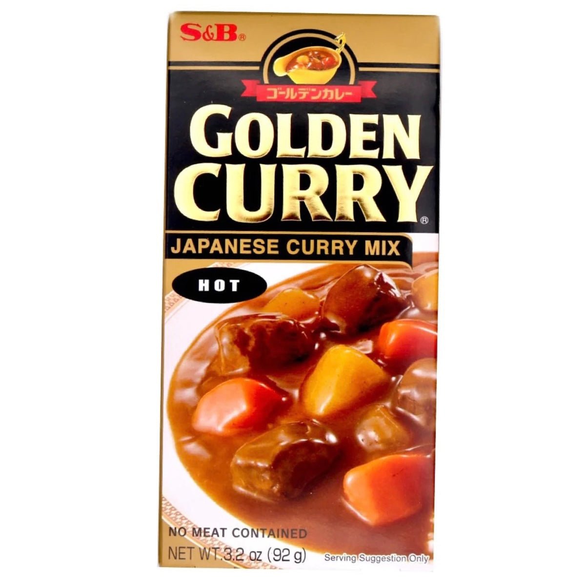 S&B Golden Curry Hot (Japanese Curry Mix) 92g - Asian Online Superstore UK