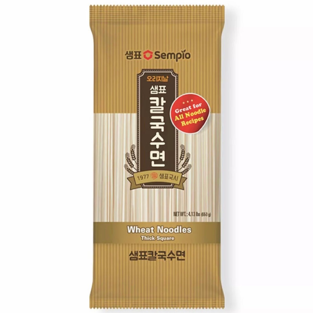 Sempio Wheat Noodle Thick Square 650g - Asian Online Superstore UK