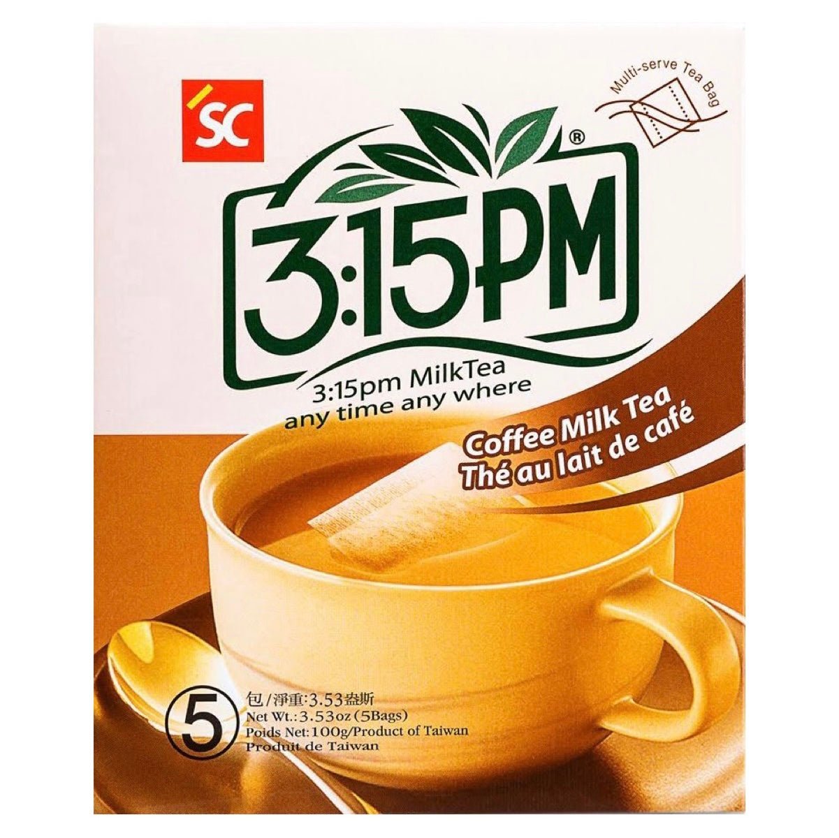 Shih Chen 3:15PM Coffee Milk Tea (Mixed Coffee & Tea With Creamer) 100g - Asian Online Superstore UK