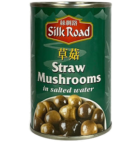 Silk Road Straw Mushrooms in Salted Water 425g | Asian Grocery UK