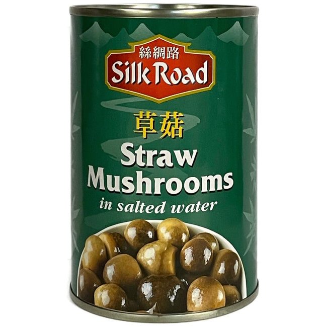 Silk Road Straw Mushrooms in Salted Water 425g - Asian Online Superstore UK