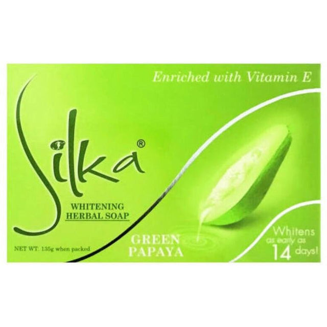 Silka Green Papaya Skin Lightening Soap 135g - Asian Online Superstore UK