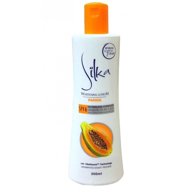 Silka Papaya Skin Lightening Lotion 200ml - Asian Online Superstore UK