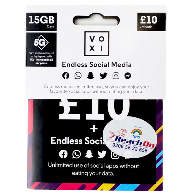 Sim Card Voxi 15GB Data - Asian Online Superstore UK
