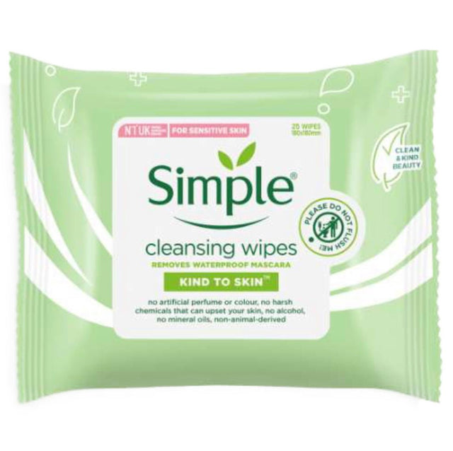 Simple Cleansing Facial Wipes 25Wipes - Asian Online Superstore UK