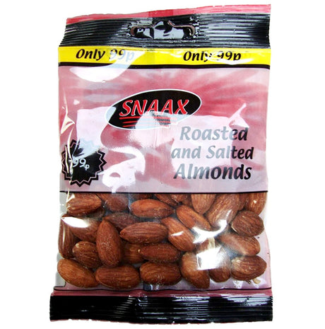 Snaax Roasted & Salted Almonds 55g - Asian Online Superstore UK