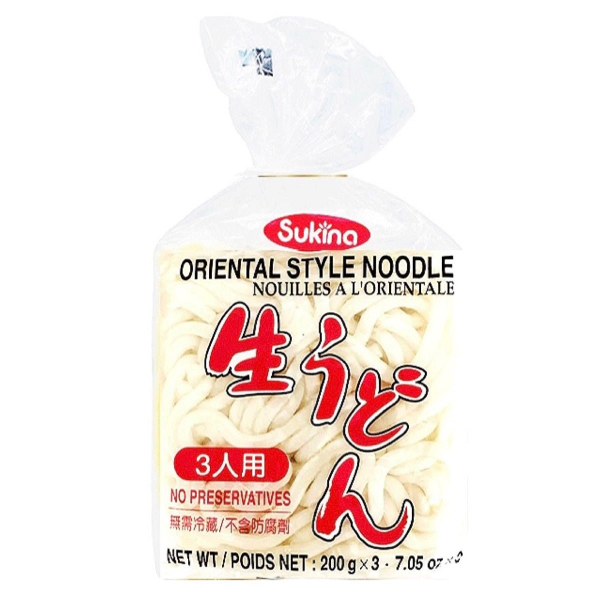 Sukina Oriental Style Noodle (Nama U - Dong) 600g - Asian Online Superstore UK