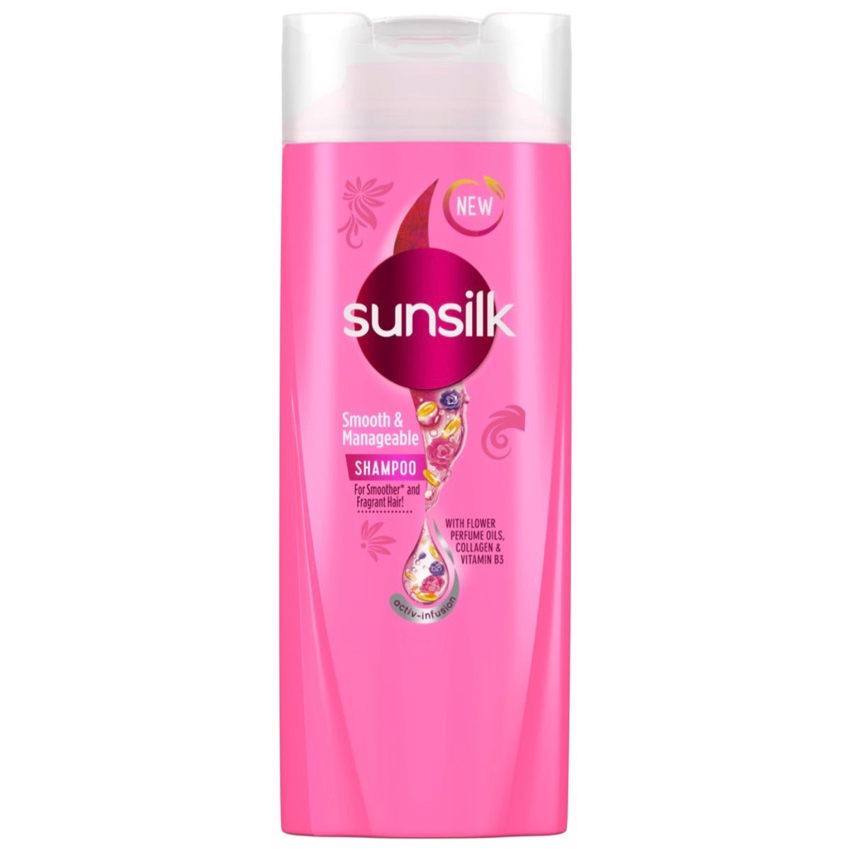 Sunsilk Smooth & Manageable Shampoo (Pink) 180ml - Asian Online Superstore UK