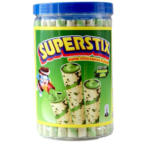 Superstix Wafer Sticks Pandan Flavour 324g | Asian Grocery UK