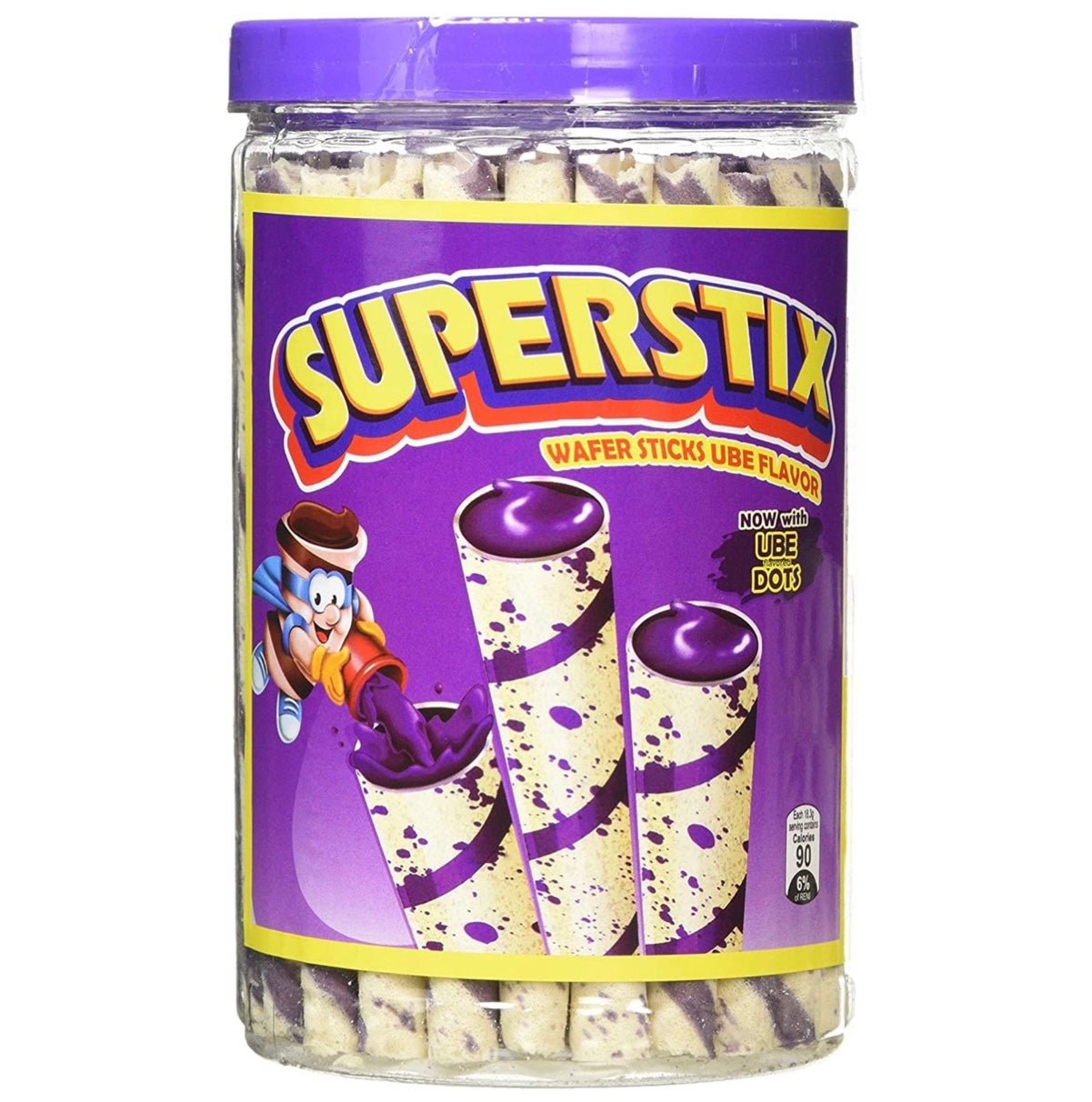 Superstix Wafer Sticks Ube Flavour (Taro Flavour) 324g - Asian Online Superstore UK