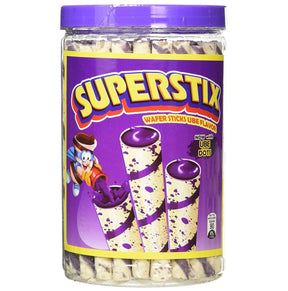 Superstix Wafer Sticks Ube Flavour (Taro Flavour) 324g | Asian Grocery UK